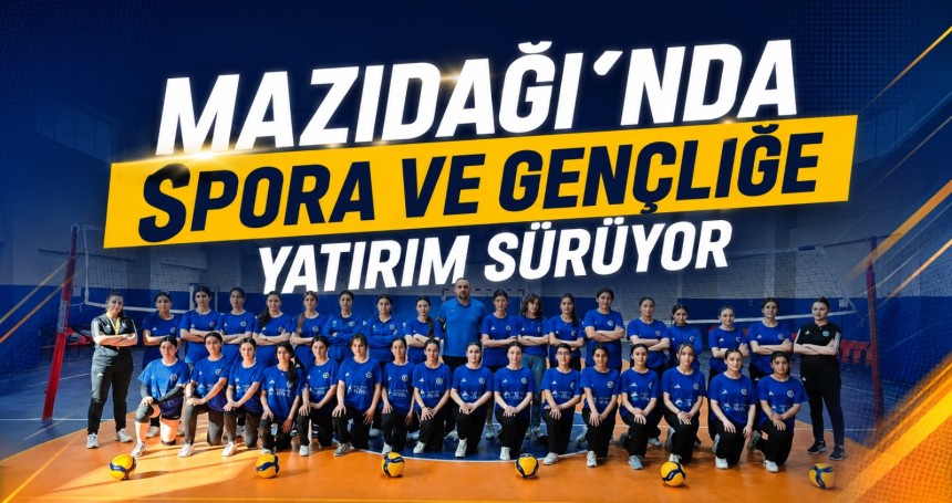 Mazıdağı’nda spora ve gençliğe yatırım sürüyor