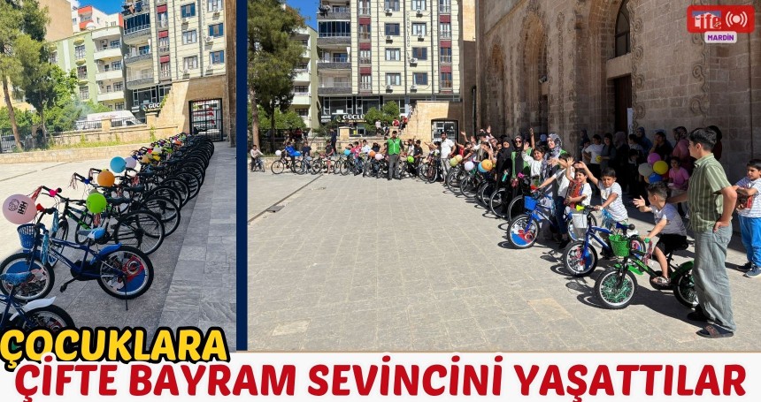 Çocuklara çifte Bayram sevincini yaşattılar