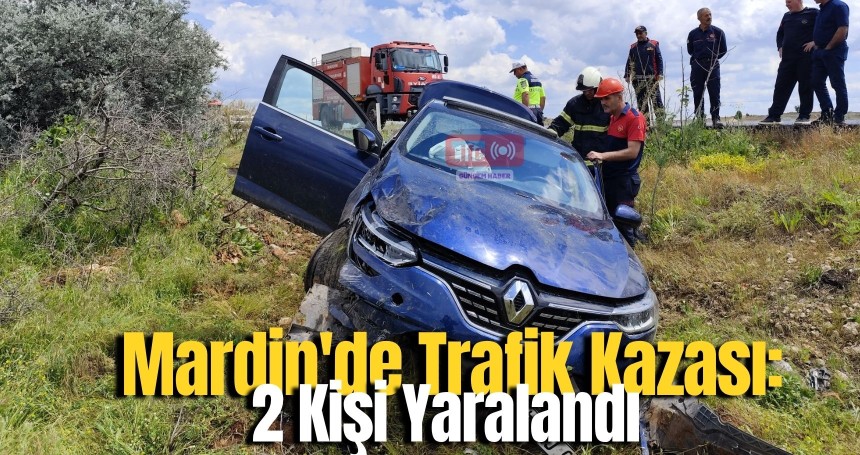 Mardin'de  Trafik Kazası: 2 Kişi Yaralandı