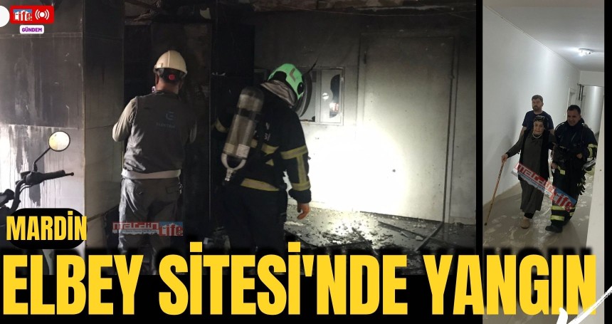 Mardin Elbey Sitesi'nde Yangın