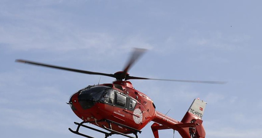 Ambulans helikopter 7 aylık bebek için havalandı