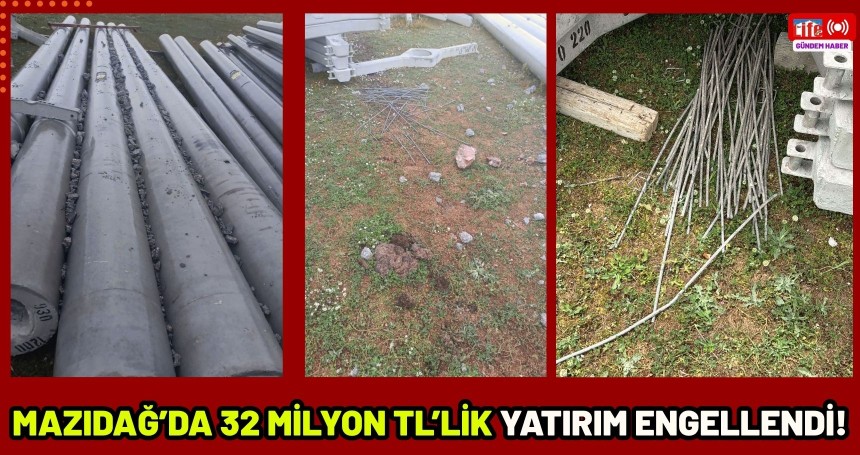 Mardin Mazıdağ’da 32 milyon TL’lik Yatırım Engellendi!