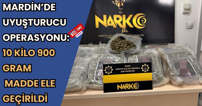 Derik’te Uyuşturucu Operasyonu: Çekicide 10 Kilo 900 Gram Madde Ele Geçirildi