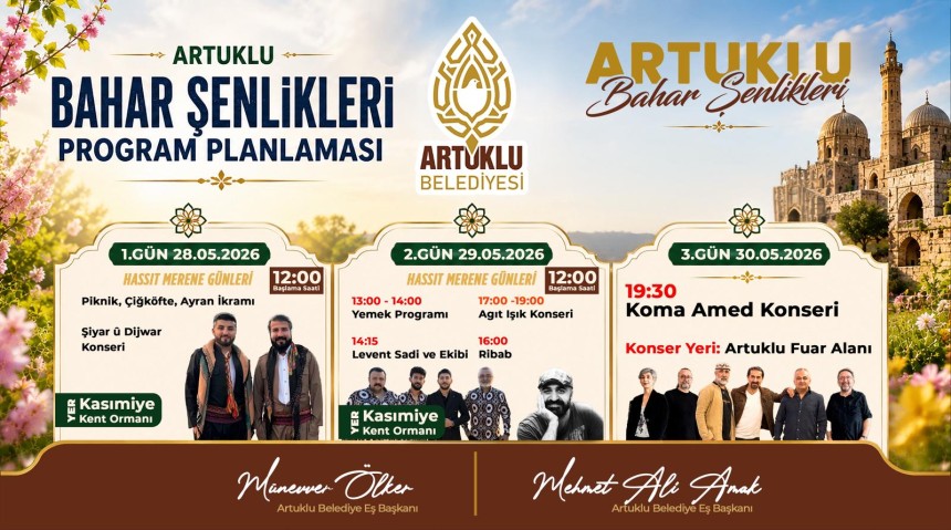 "Artuklu’da Bahar Şenlikleri" Yarın Başlıyor