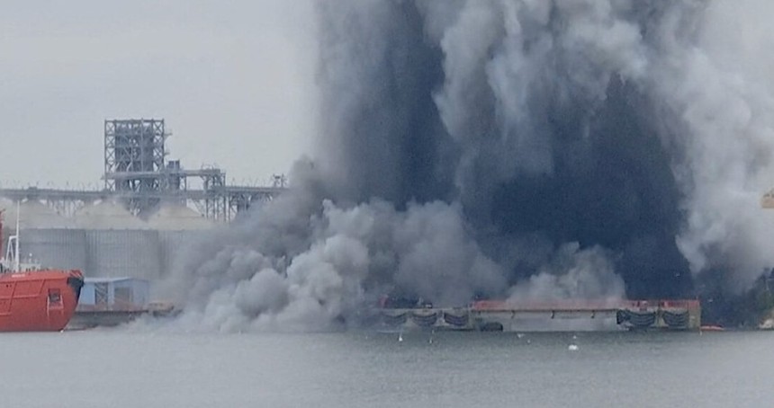 Romanya limanında insansız deniz aracı patladı