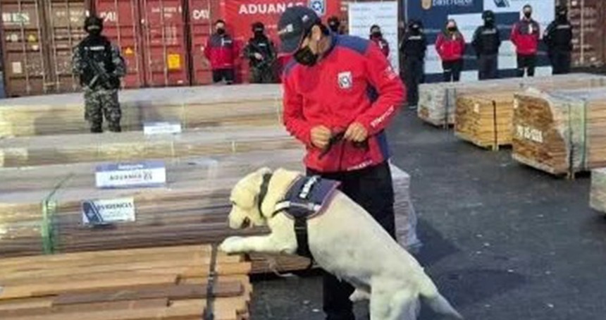 Şili'den 100 tondan fazla uyuşturucu ele geçirildi