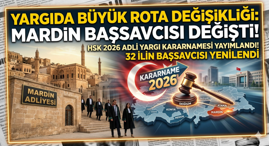 33 ilin Cumhuriyet Başsavcısı değişti