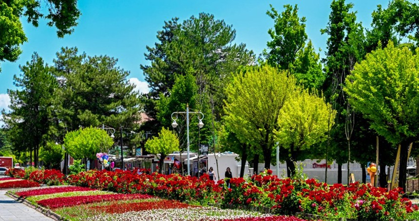Malatya'da parklar ve kavşaklar çiçeklerle süslendi 