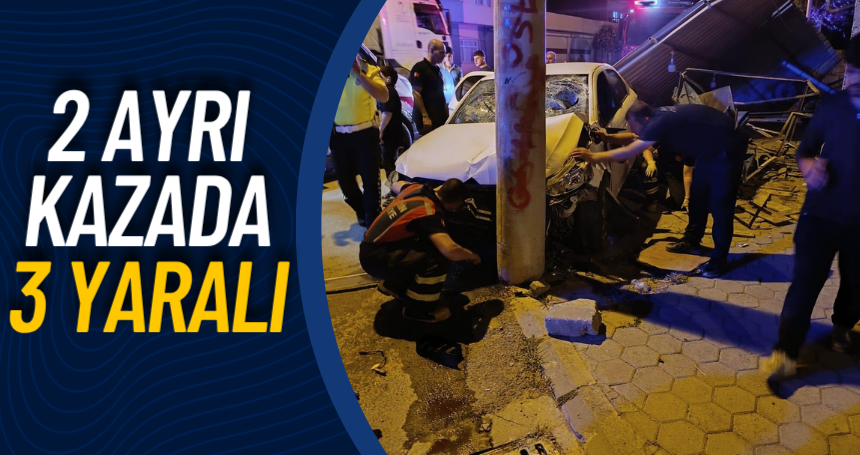 Mardin'de 2 ayrı kazada 3 kişi yaralandı