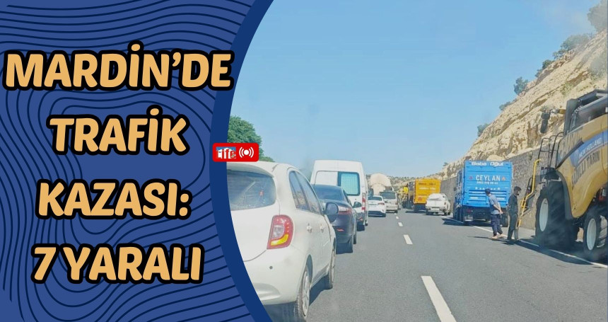 Mardin’de Trafik Kazası: 7 Yaralı