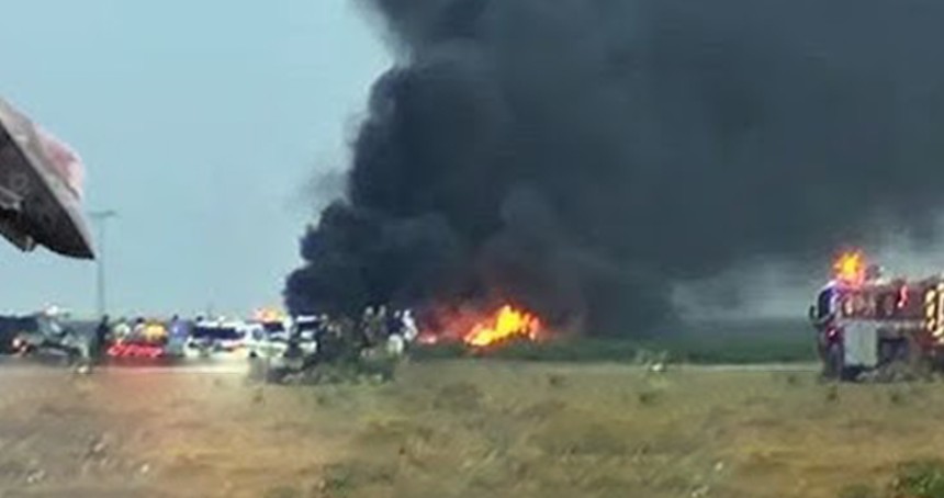 ABD'ye ait F-35 savaş uçağı askeri üste düştü