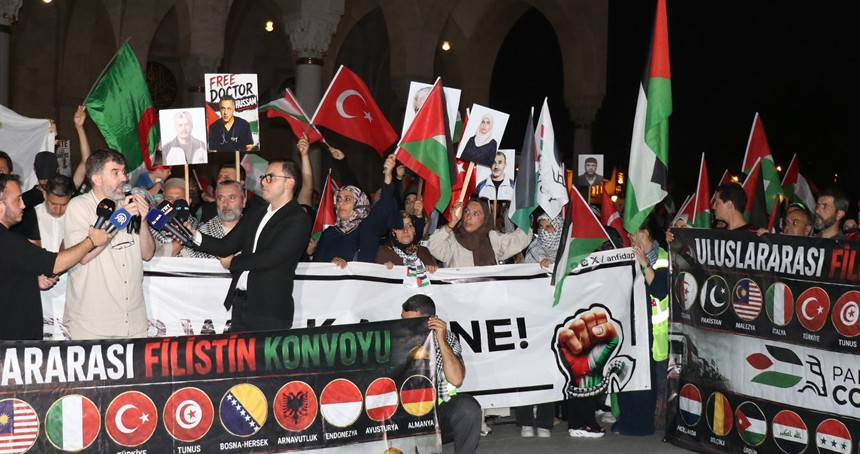Filistin Konvoyu Ankara'da: "Gazze unutulmasın, Batı Şeria yeni bir Gazze olmasın" çağrısı