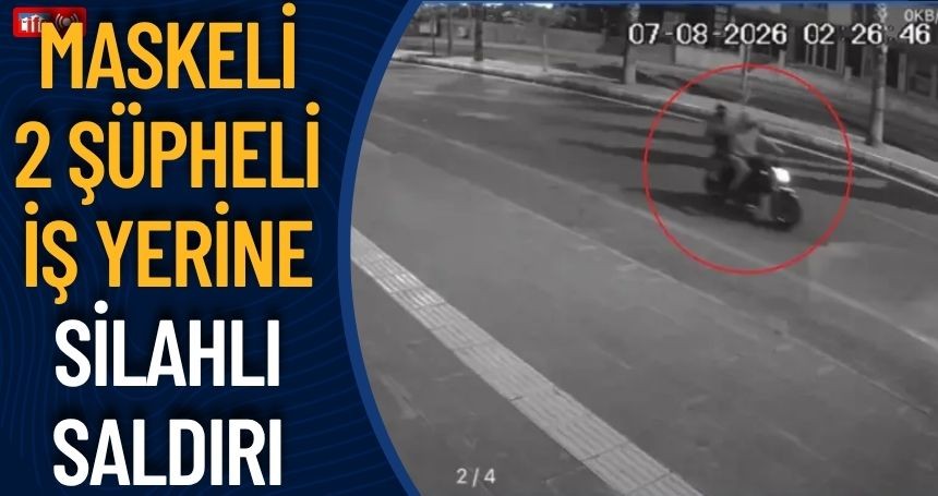 Mardin’de MASKELİ 2 ŞÜPHELİ İŞ YERİNE SİLAHLI SALDIRI DÜZENLEDİ; O ANLAR KAMERADA