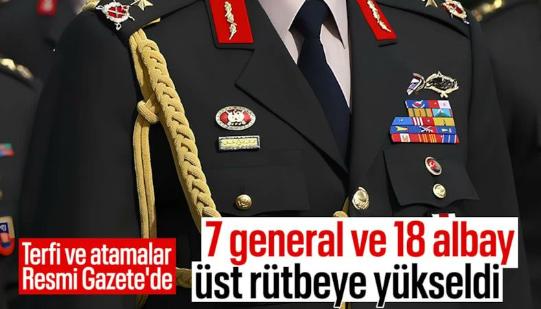 TSK, Jandarma ve Sahil Güvenlik'te atama ve terfiler Resmi Gazete'de