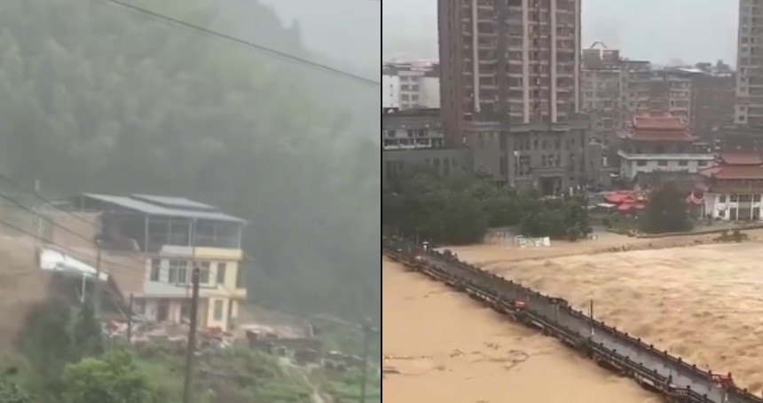 Çin'de toprak kayması: 1 ölü, 11 kişi kayıp