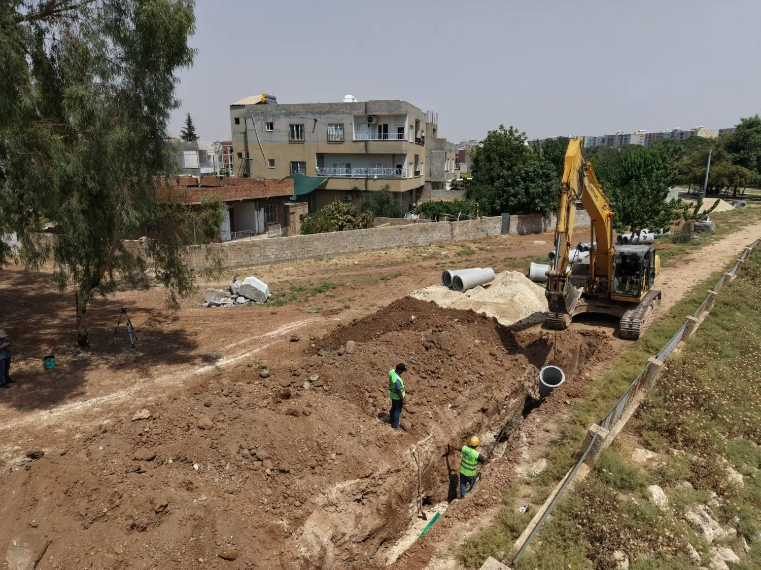 Kızıltepe’de 50 Yıllık Atıksu Hattı Yenilendi