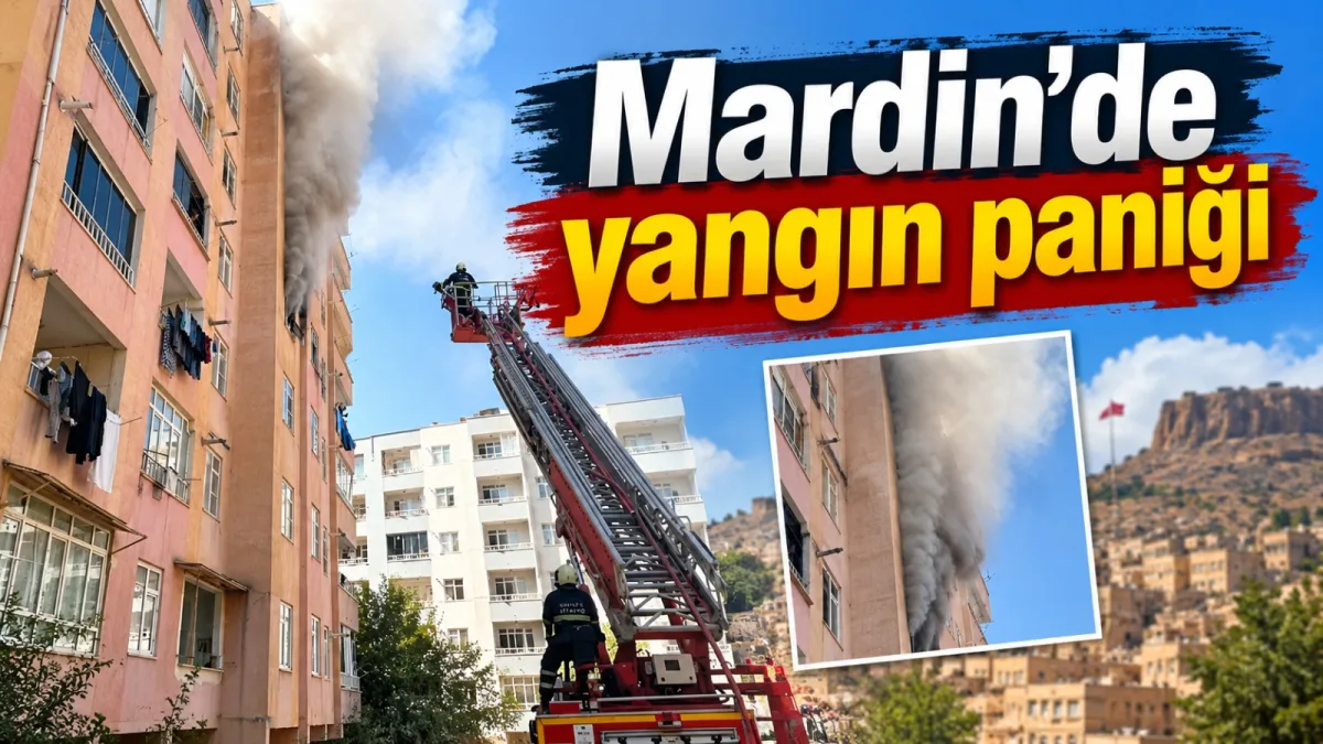 Mardin'de yangın paniği
