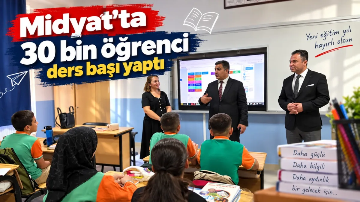 Midyat’ta 30 bin öğrenci ders başı yaptı