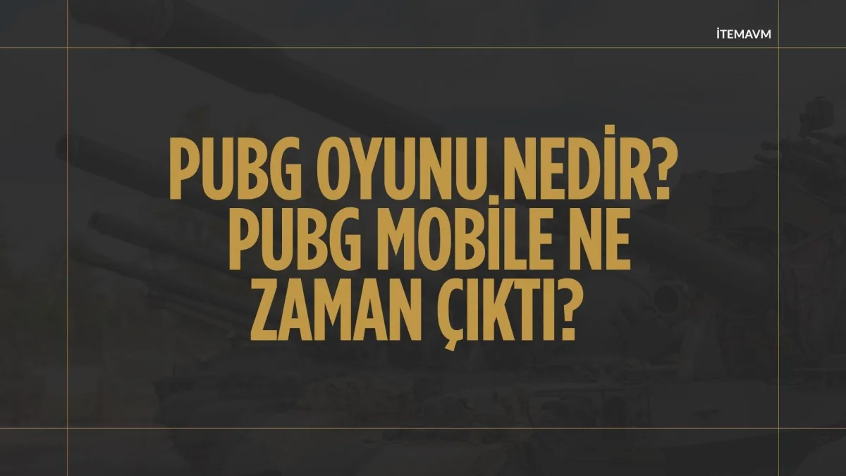 PUBG Oyunu Nedir? PUBG Mobile Ne Zaman Çıktı?