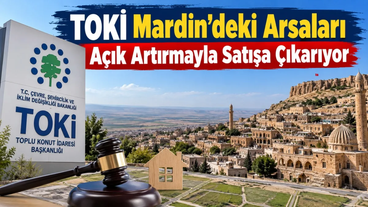 TOKİ Mardin’deki Arsaları Açık Artırmayla Satışa Çıkarıyor