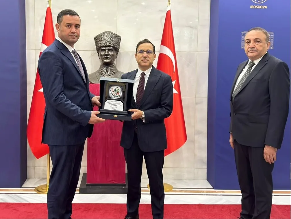 OSB Heyeti, Moskova Büyükelçisi Tanju Bilgiç'i ziyaret etti
