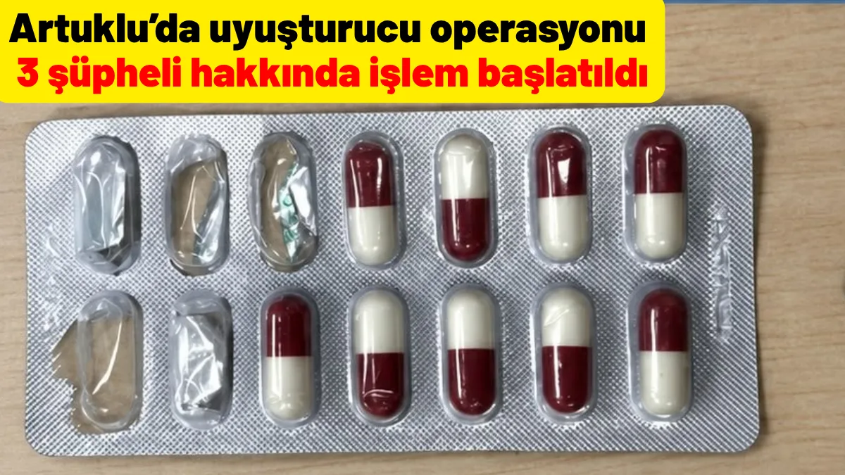 Artuklu’da uyuşturucu operasyonu: 3 şüpheli hakkında işlem başlatıldı