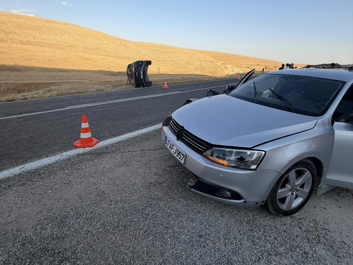 Mardin’de trafik kazası, yaralılar var…