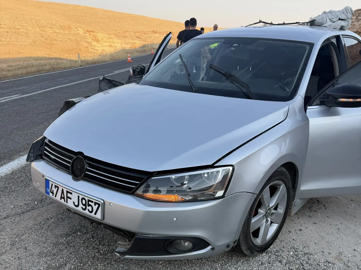 Mardin’de trafik kazası, yaralılar var…