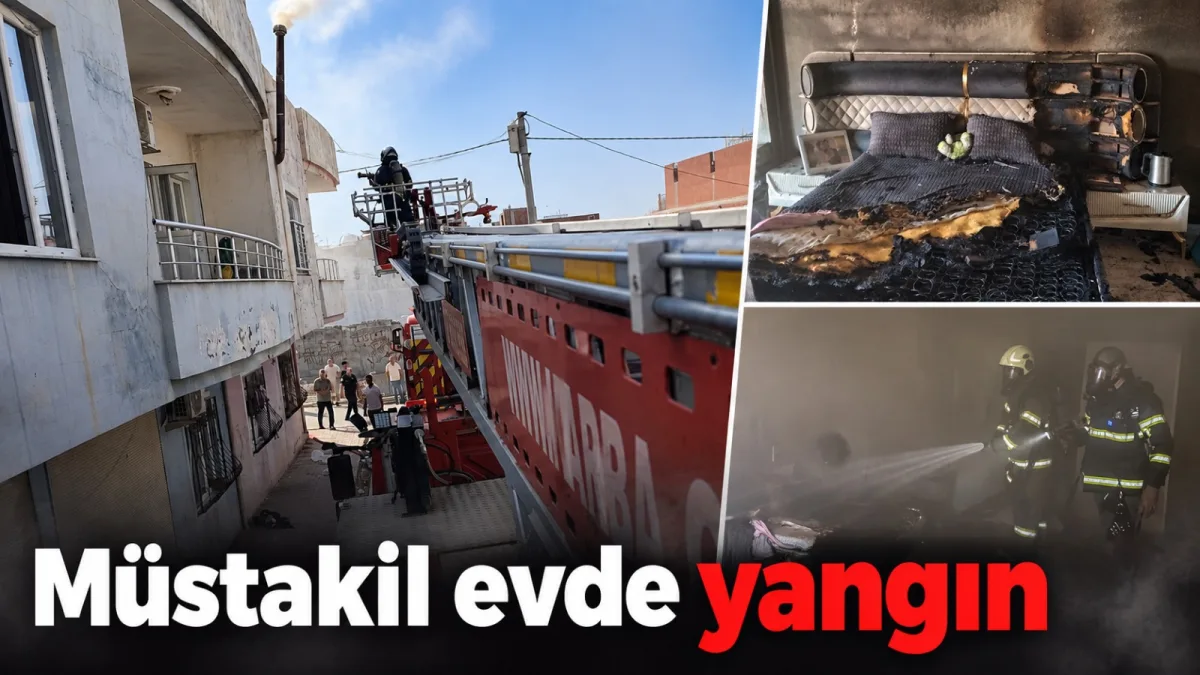 Müstakil evde yangın