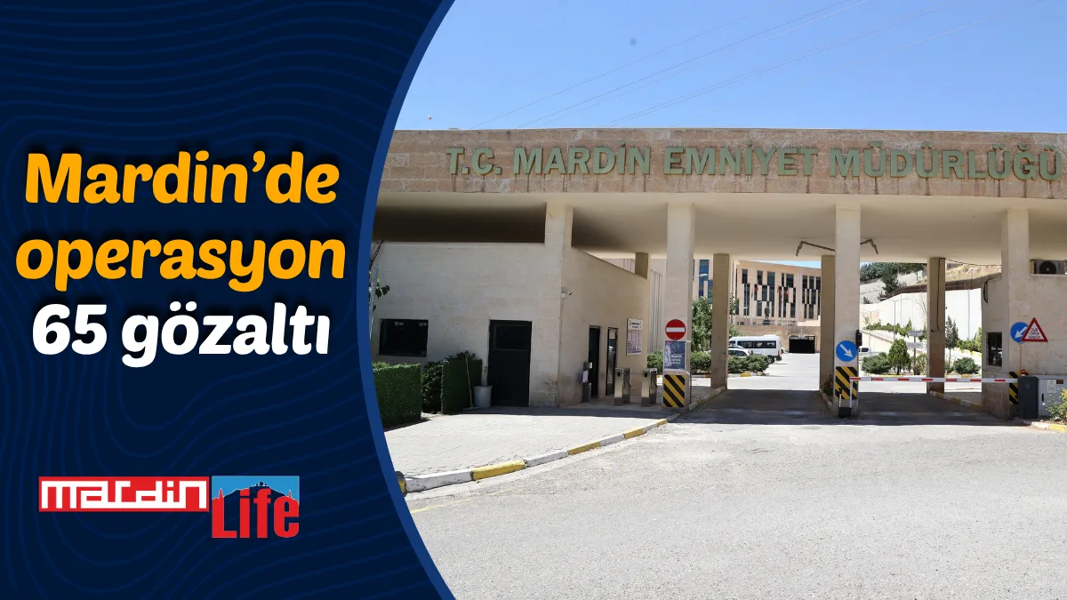 Mardin’de operasyon: 65 gözaltı