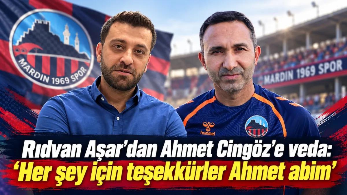 Başkan Rıdvan Aşar’dan Ahmet Cingöz’e veda: “Her şey için teşekkürler Ahmet abim”