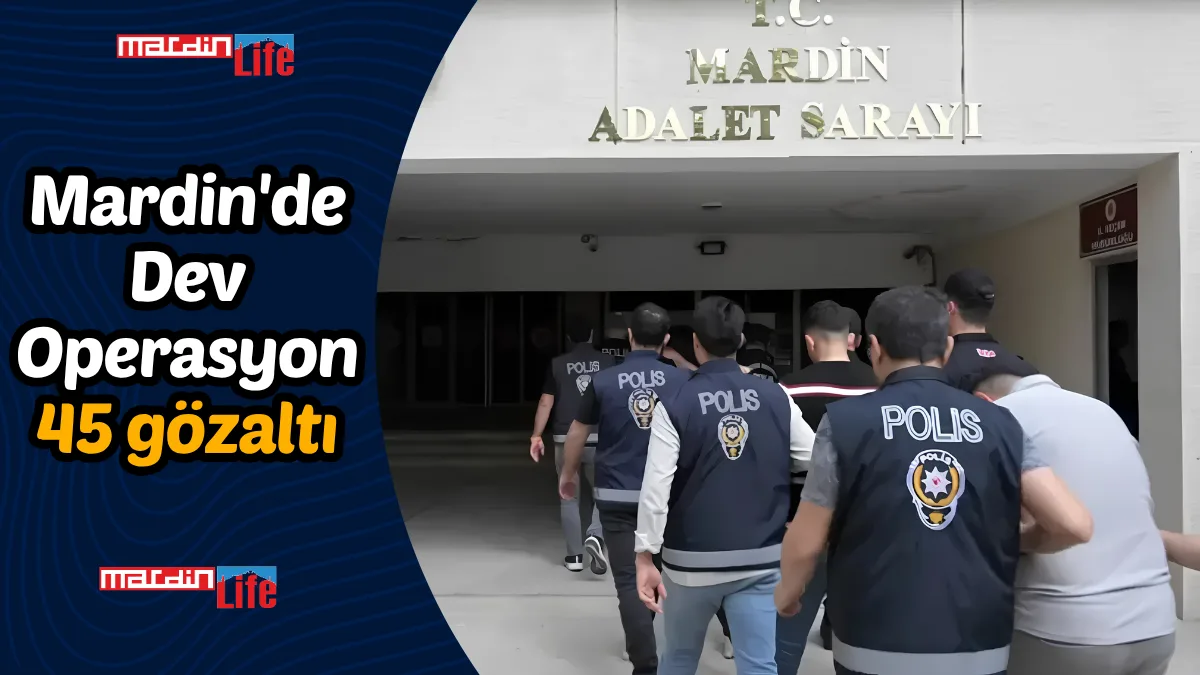 Mardin'de Dev Operasyon! 45 gözaltı