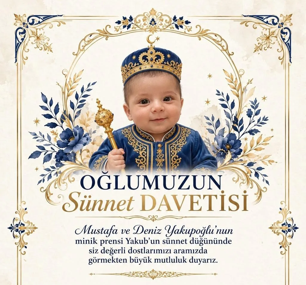 Yakupoğlu Ailesinin Mutlu Günü: Minik Yakub Erkekliğe İlk Adımını Attı