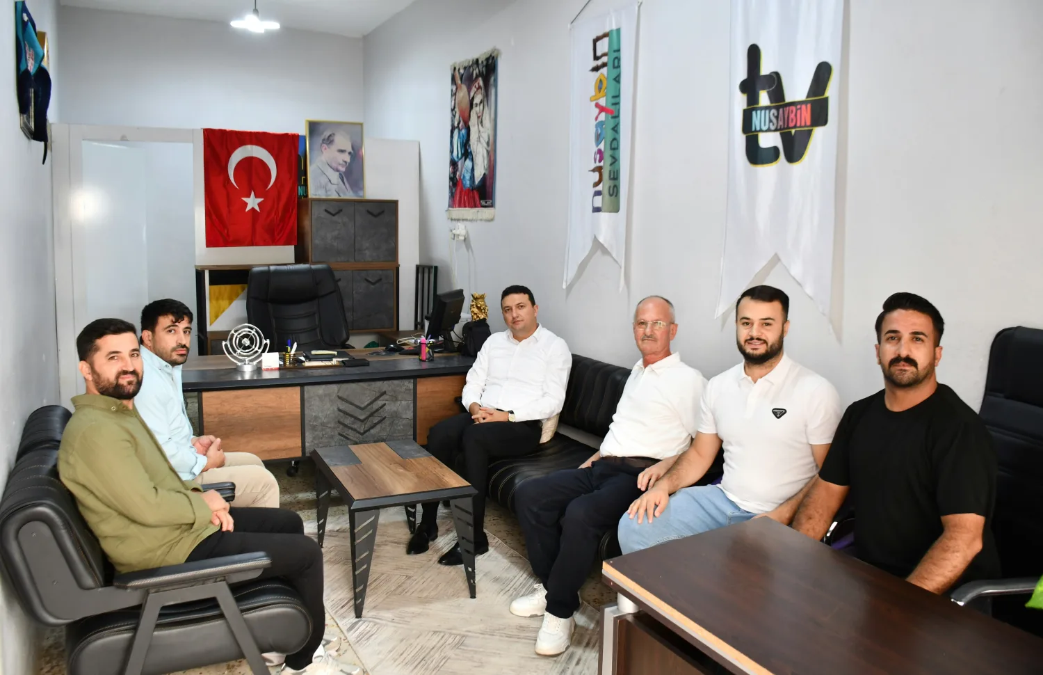 Kaymakam Temurci, Nusaybin Gazeteciler Cemiyeti Derneği’ni ziyaret etti