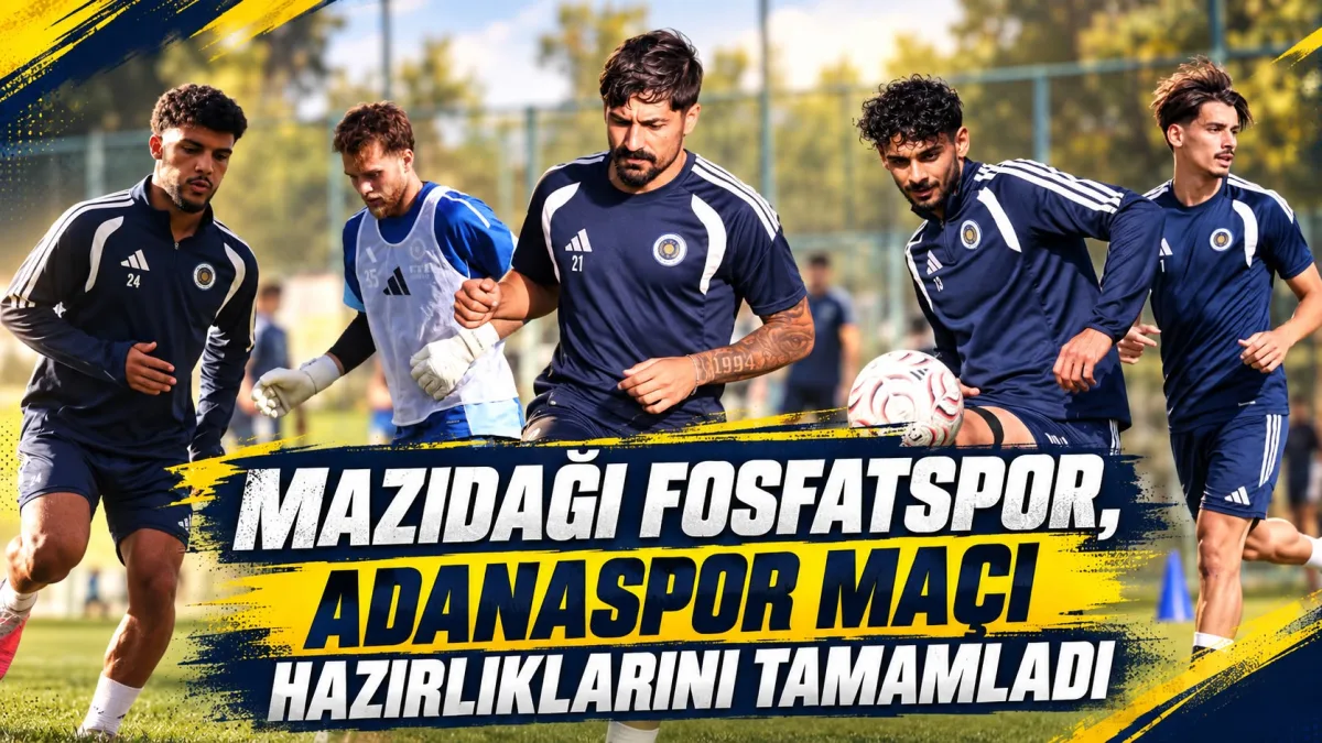 Mazıdağı Fosfatspor, Adanaspor Maçı Hazırlıklarını Tamamladı