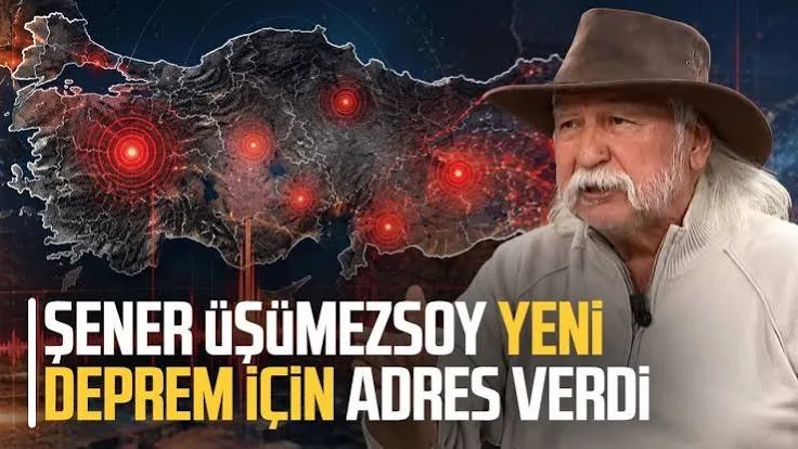 Şener Üşümezsoy yeni deprem için adres verdi