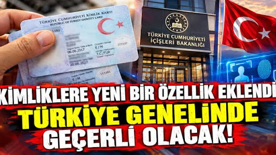 T.C. kimlik kartlarına yeni özellik!