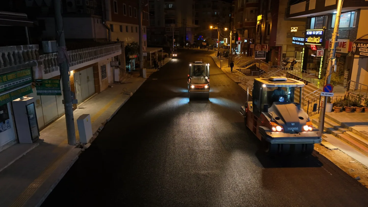 Asfalt çalışmaları sürüyor