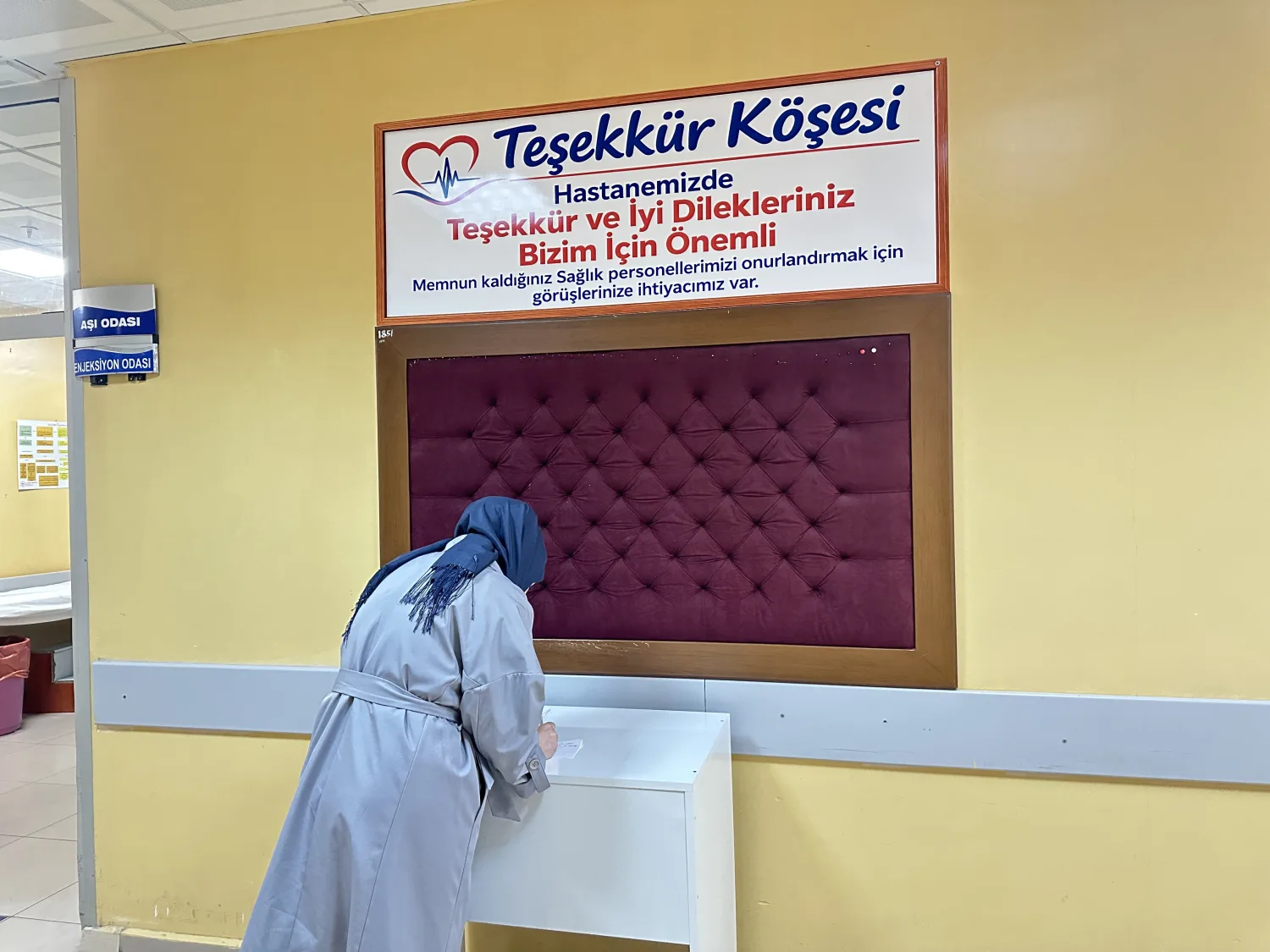 Teşekkür Köşesi hizmete girdi