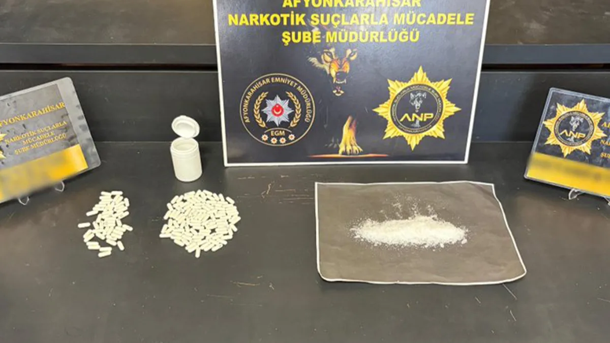 Afyonkarahisar'da uyuşturucu operasyonunda bir şüpheli tutuklandı