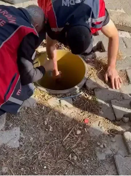 Borunun içinden gelen ses ekipleri harekete geçirdi!