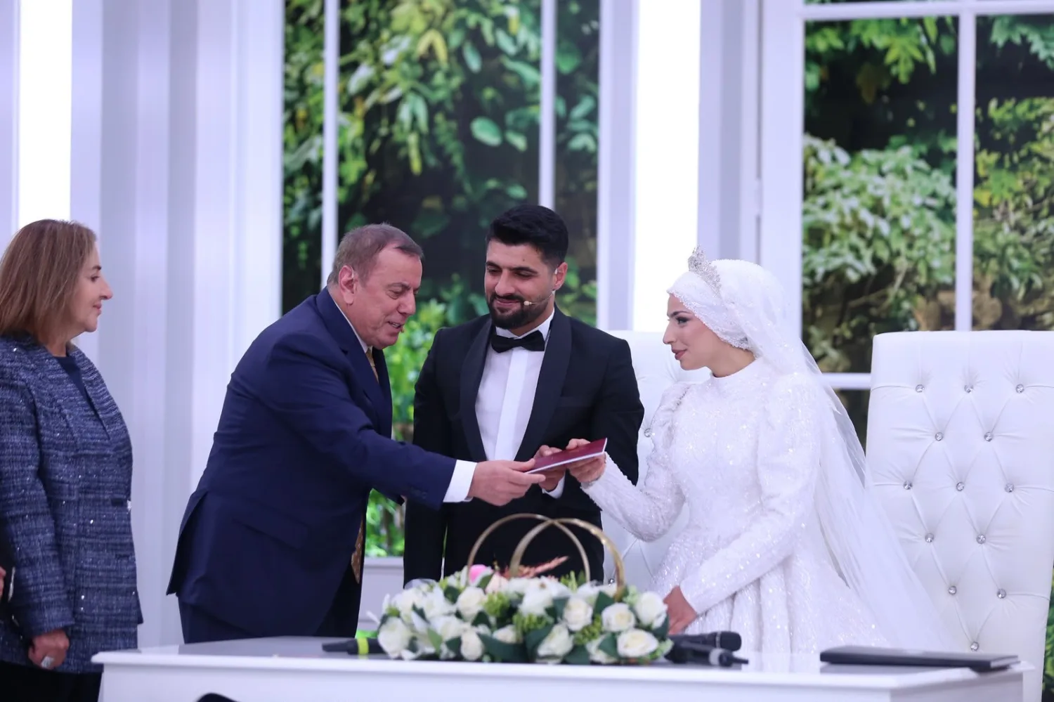 Başkan Şahin Asiye ve İbrahim’in nikahına şahitlik etti