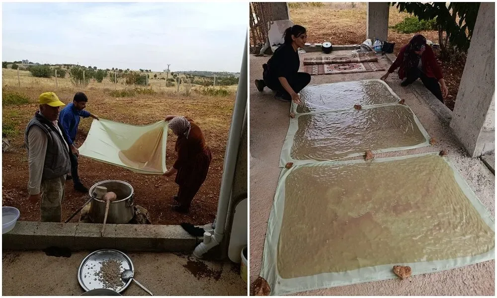 Mardin’de Tatlı Telaş Başladı! Kazanlar Kaynıyor, Damlar Pestille Doldu