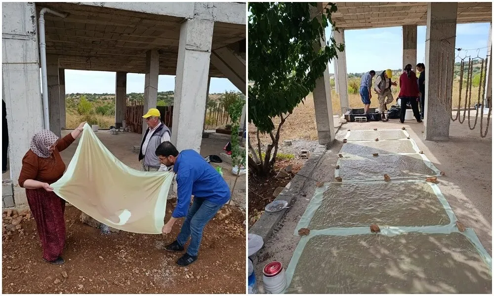 Mardin’de Tatlı Telaş Başladı! Kazanlar Kaynıyor, Damlar Pestille Doldu