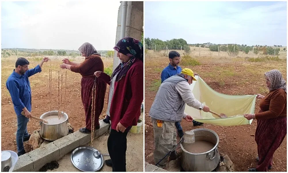 Mardin’de Tatlı Telaş Başladı! Kazanlar Kaynıyor, Damlar Pestille Doldu