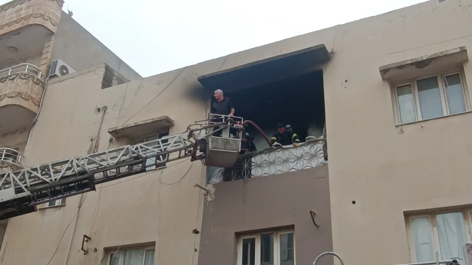 Mardin’de korkutan yangın