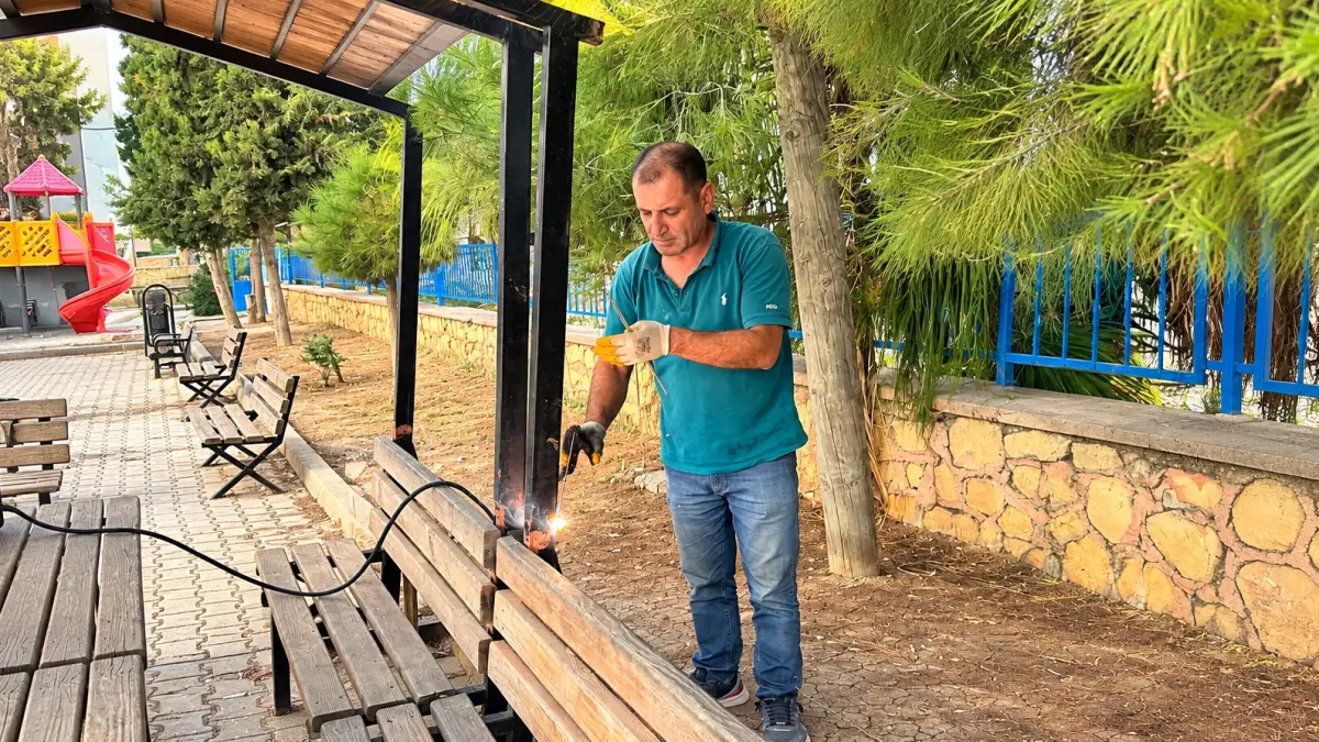 Kızıltepe’de parklar bakıma alındı