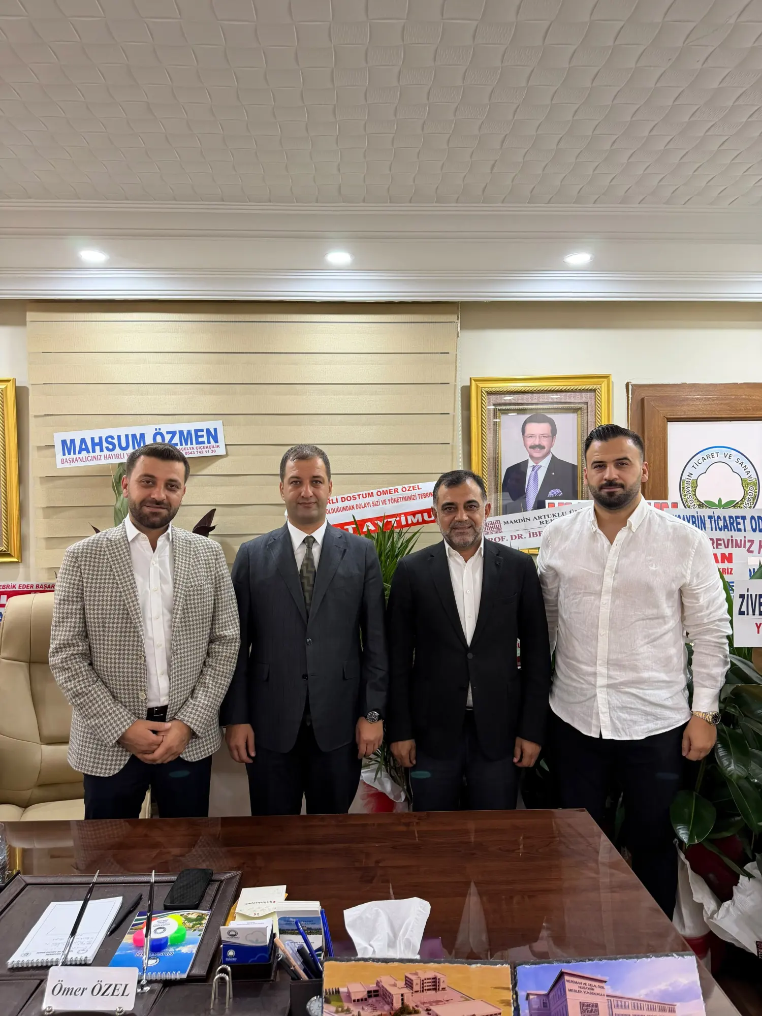 Mardinspor yönetiminden Ömer Özel’e tebrik ziyareti