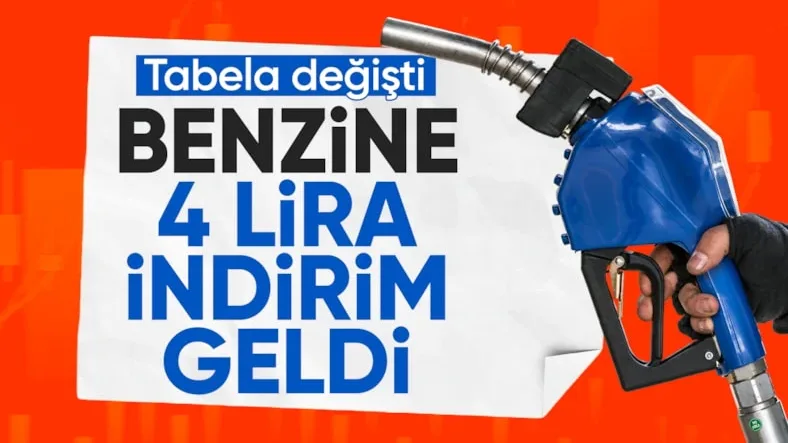 Benzinin litresine indirim yapıldı