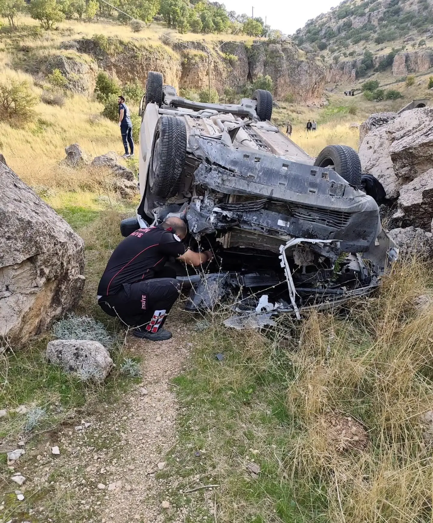 Mardin’de trafik kazası, sürücü yaralandı